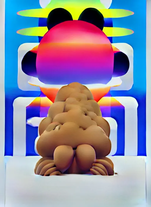 Prompt: pointless by shusei nagaoka, kaws, david rudnick, airbrush on canvas, pastell colours, cell shaded, 8 k