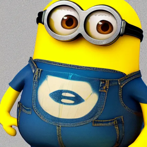 Image similar to A detailed biological anatomy of a minion, photorealistic, textbook, scientific