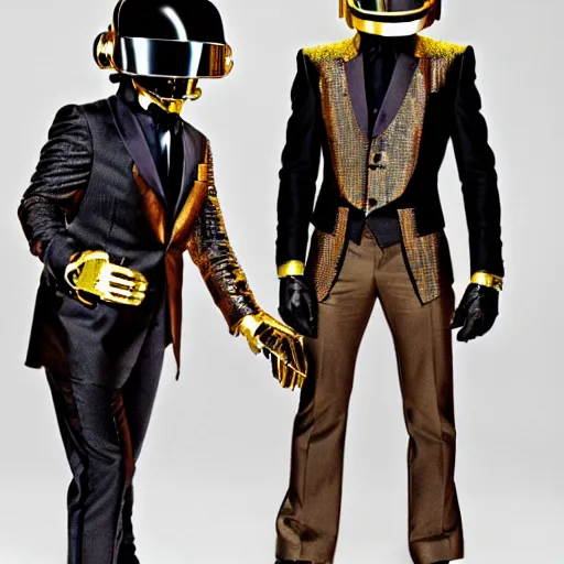 Image similar to Steampunk Daft Punk members