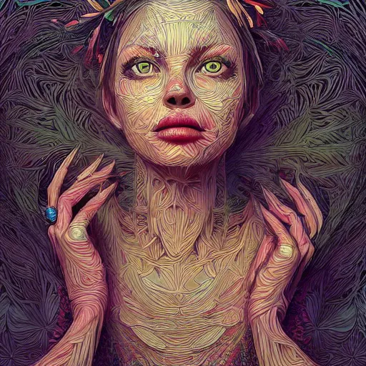 Prompt: the portrait of an incredibly beautiful woman partially made of onions, an ultrafine detailed illustration by james jean, final fantasy, intricate linework, bright colors, behance contest winner, vanitas, angular, altermodern, unreal engine 5 highly rendered, global illumination, radiant light, detailed and intricate environment