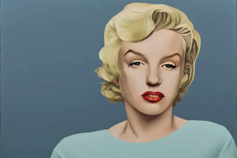Image similar to portrait of merlyn monroe artwork by tim eitel