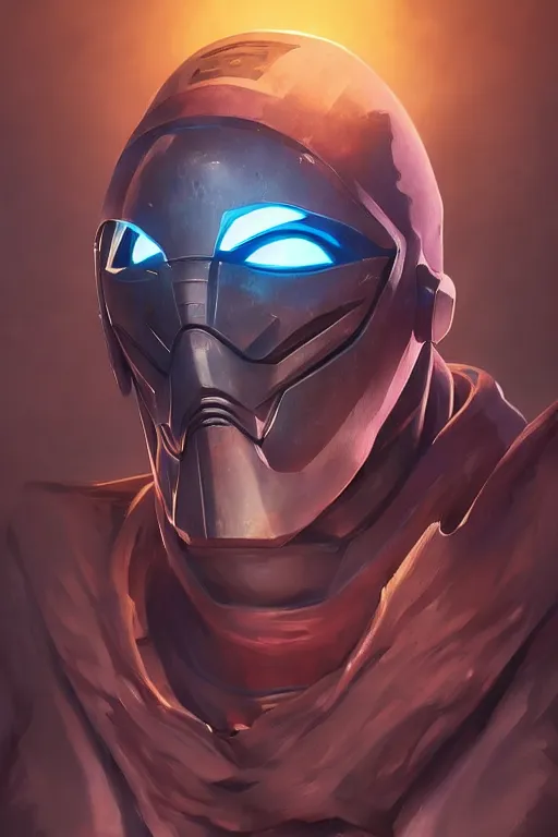 Image similar to epic mask helmet robot ninja portrait stylized as fornite style game design fanart by concept artist gervasio canda, behance hd by jesper ejsing, by rhads, makoto shinkai and lois van baarle, ilya kuvshinov, rossdraws global illumination radiating a glowing aura global illumination ray tracing hdr render in unreal engine 5