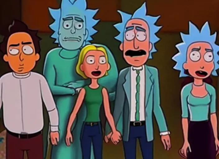 Image similar to film still of rick sanchez family portrait in the new scifi movie 4 k,,,,,,,,,,,,,,,,,,,,,,,,,,,,,,,,,,,,,,,,,,,,,,,, rick and morty