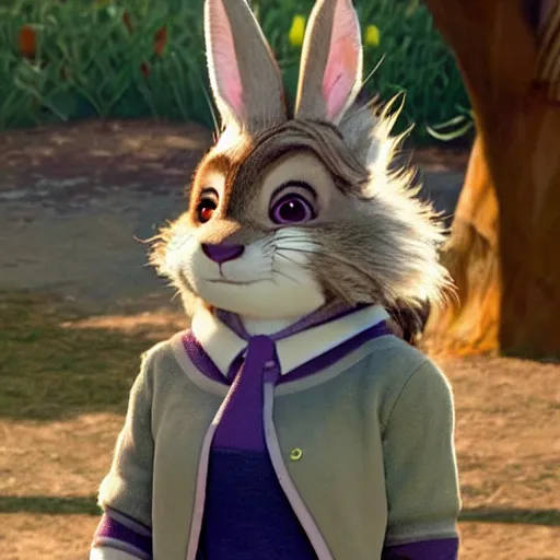 Image similar to hermione granger as a rabbit in Zootopia !