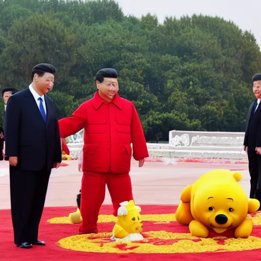 Prompt: xi jinping played as weenie the pooh