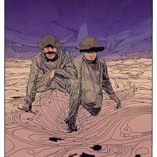 Prompt: Autechre by Moebius