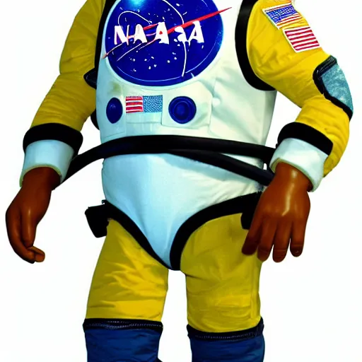 Prompt: a buzz light year nasa astronaut suit