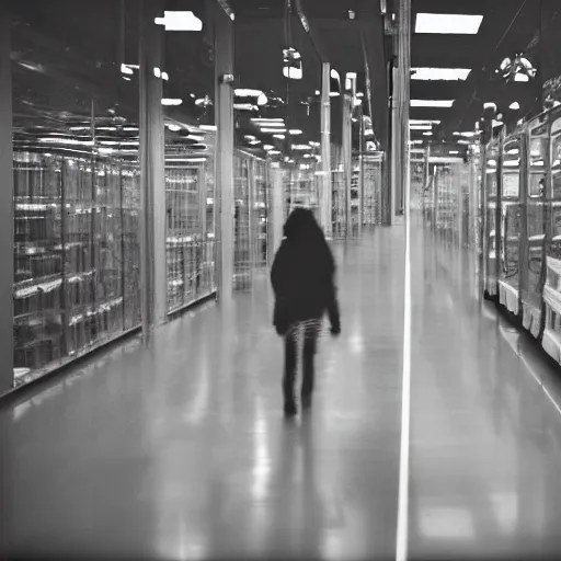 Image similar to ghosts inside an endless ikea, backrooms, liminal space, detailed, realistic, photograph, 3 5 mm, scp