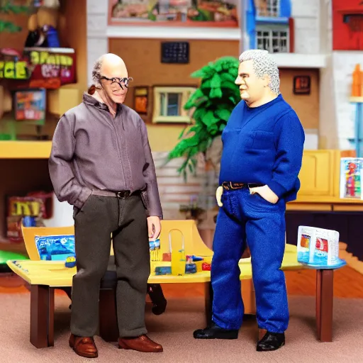 Image similar to Larry David and Jeff Garlin action figure playset