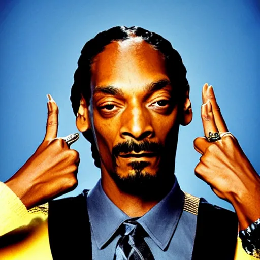 Prompt: Snoop Dogg on a poster for a 1990s sitcom tv show, Studio Photograph, portrait,