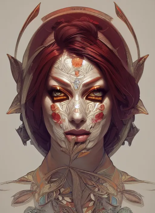 Image similar to symmetry!! portrait of floral! borderlands 3 psycho, intricate, elegant, highly detailed, digital painting, artstation, concept art, smooth, sharp focus, illustration, art by artgerm and greg rutkowski and alphonse mucha, 8 k