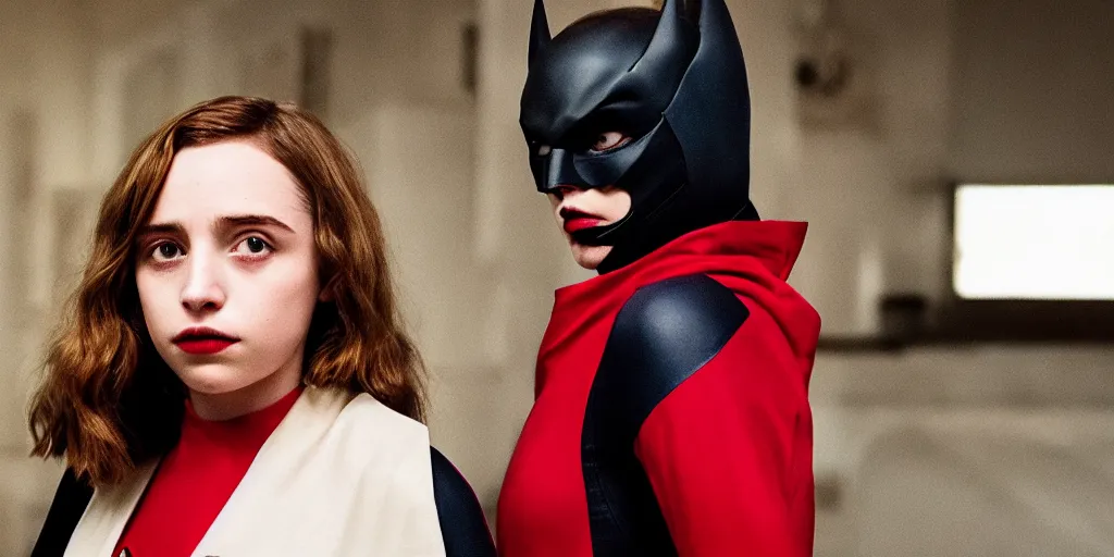 Image similar to maya hawke as batwoman