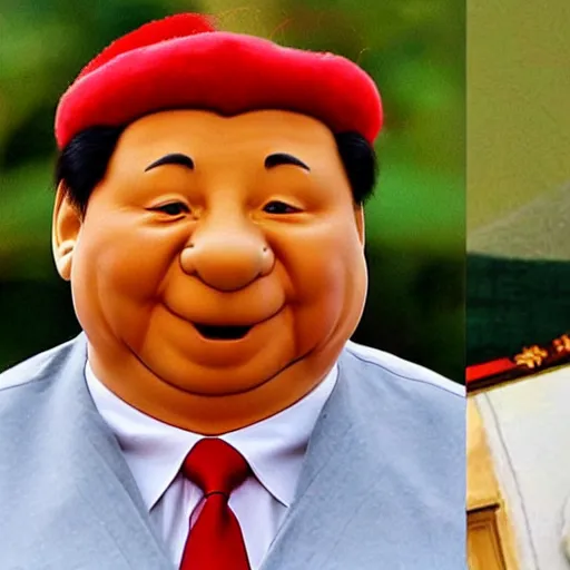 Image similar to Xi Jinping as Winnie the Pooh