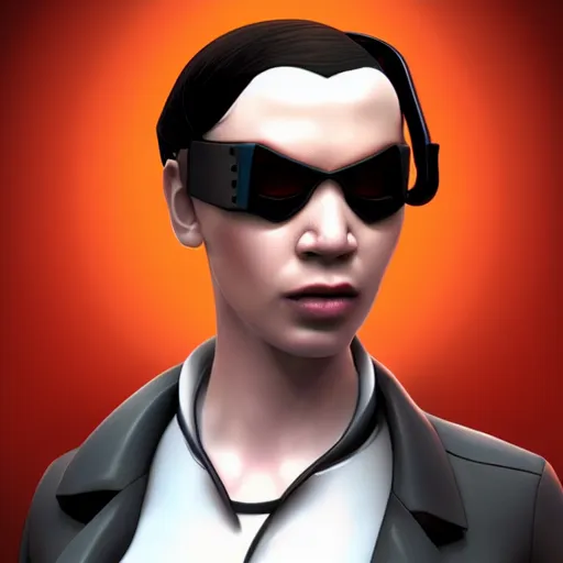 Image similar to Neo From Matrix in Team Fortress 2, hyper detalied, realistic, artstation,