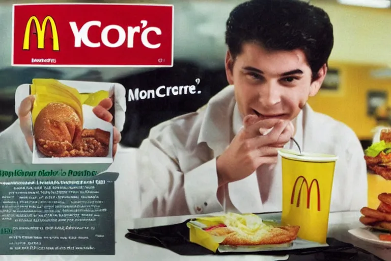 Image similar to mcdonald's cellphone meal, y 2 k cybercore, advertisement photo