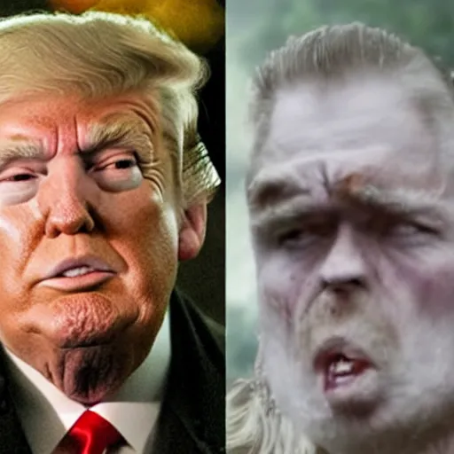 Image similar to trump as robert baretheon in game of thrones