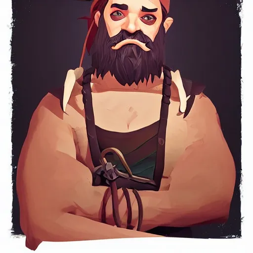 Image similar to painting jack the pirate on sea of thieves game avatar hero mermaid smooth face median photoshop filter cutout vector behance hd by jesper ejsing, by rhads, makoto shinkai and lois van baarle, ilya kuvshinov, rossdraws, illustration, art by ilya kuvshinov and gustav klimt