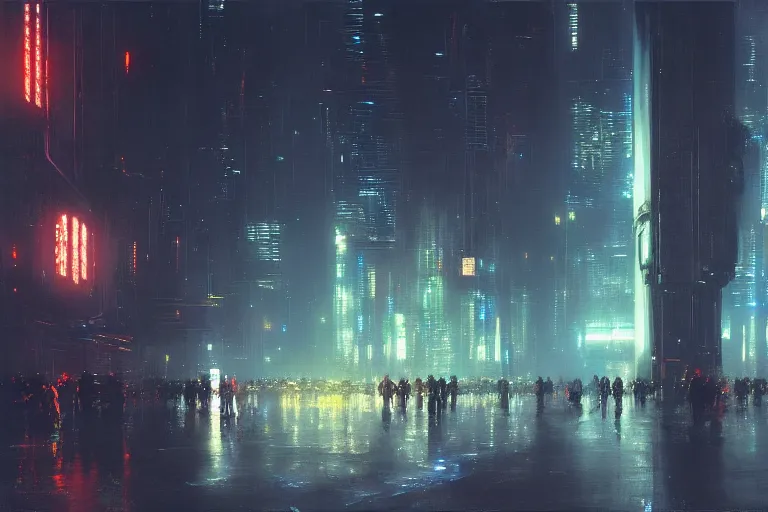 Image similar to a scifi illustration, Night City on Coruscant by ruan jia