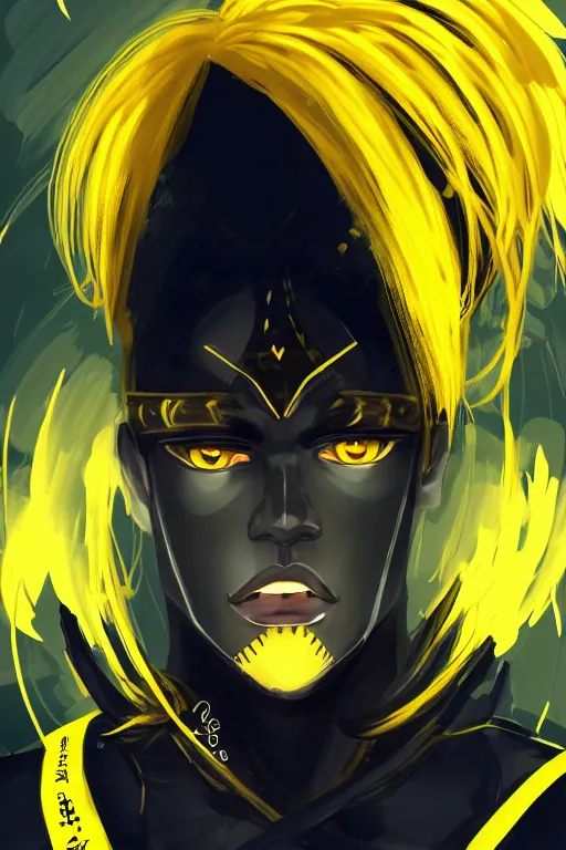 AI Art: golden boy by @demonicdisco