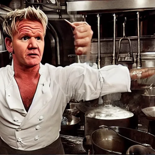 Image similar to gordon ramsay in a deleted scene from pirates of carribean