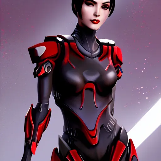 Image similar to A combination of Ada Wong's and Grace Kelly's and Ashley Greene's appearances wearing Interceptor's armor from Anthem, high tech, action shot, angular, full body portrait, futuristic, dramatic, fantasy, intricate, elegant, highly detailed, digital painting, artstation, concept art, matte, sharp focus, illustration, 8K, art by Donato Giancola and James Gurney