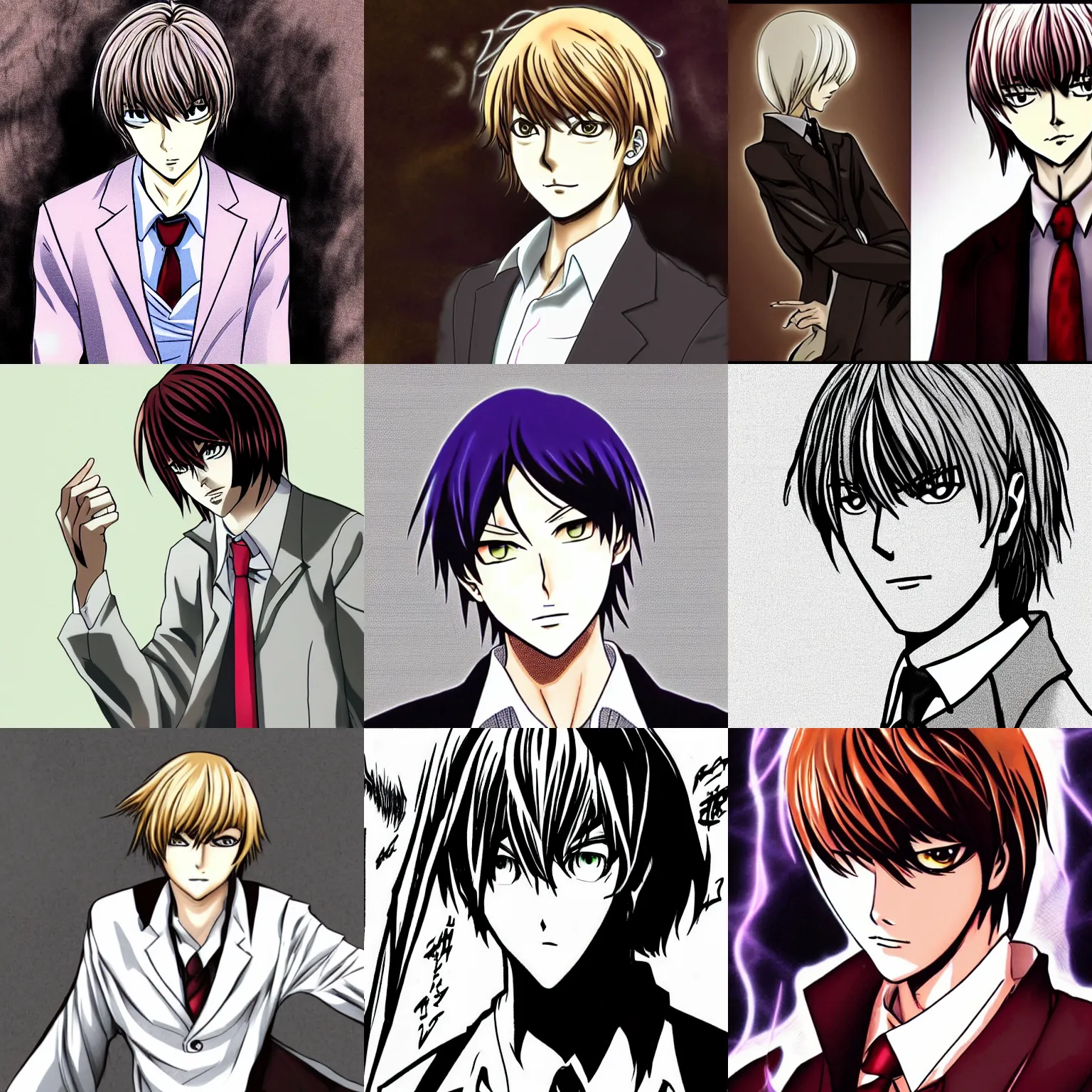 Prompt: light yagami as kira