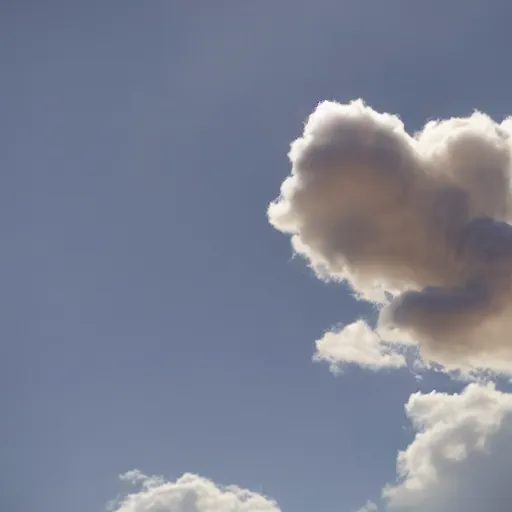 Image similar to a bunny-shaped cloud