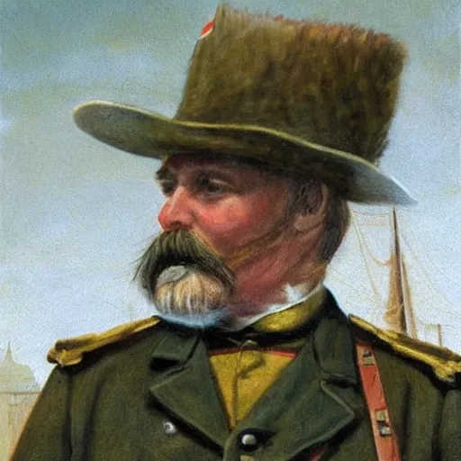 Image similar to the american was of canadian annexation 1 8 9 3 general close up painting