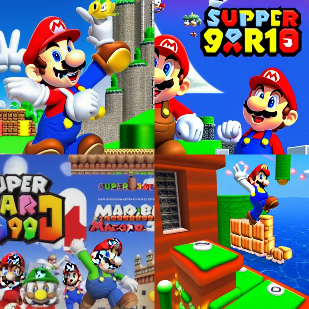 Prompt: Super Mario 64