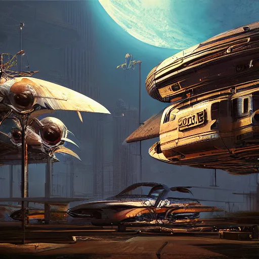 Prompt: cryengine render by android jones, syd mead, tim white and john stephens