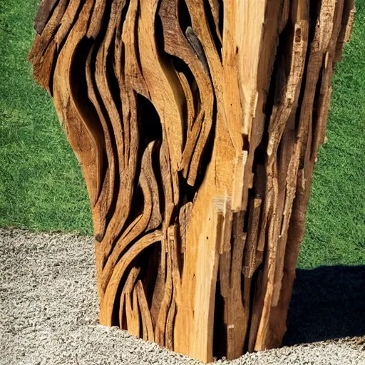 Image similar to a wood masterpiece symbolizing growth