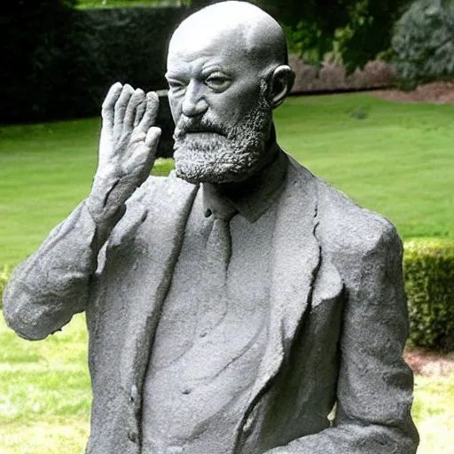 Image similar to sigmund freud sculpture by auguste rodin