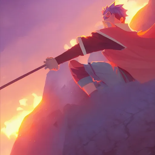 Image similar to hero world naruto, behance hd by jesper ejsing, by rhads, makoto shinkai and lois van baarle, ilya kuvshinov, rossdraws global illumination