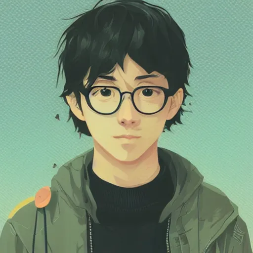 Image similar to a ultradetailed hacker profile picture by sachin teng x makoto shinkai, stylish