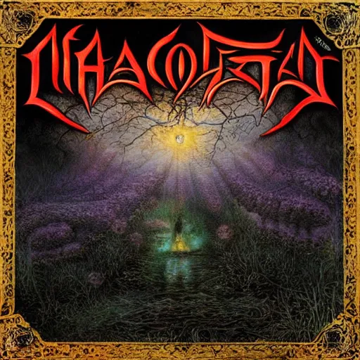 Prompt: ligma as an opeth album cover