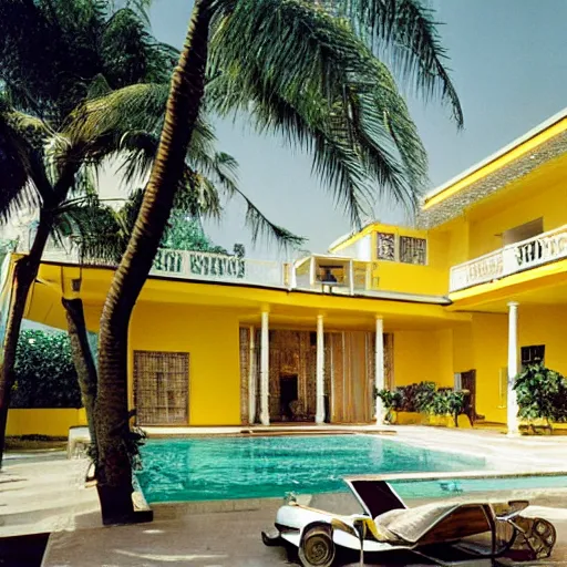 Image similar to the banana mansion photo by Slim Aarons