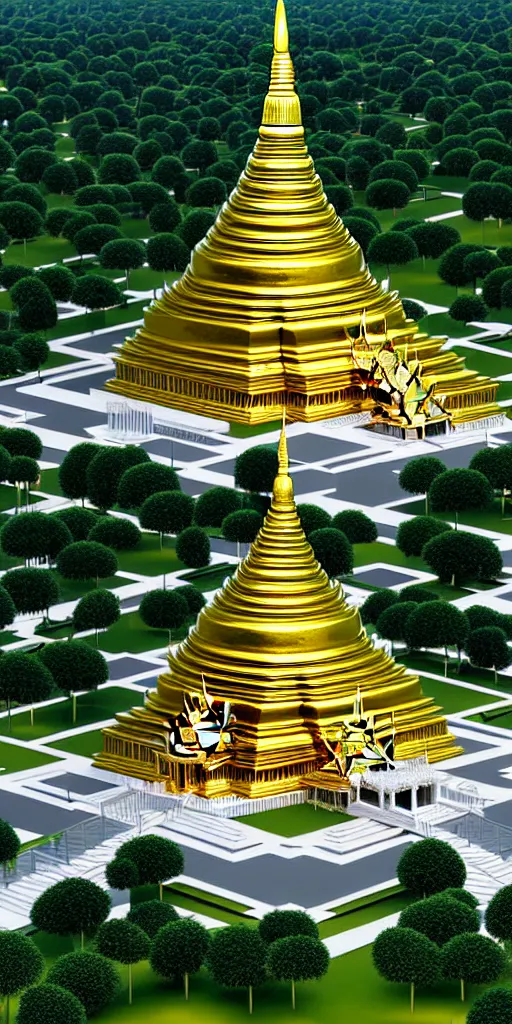 Prompt: opulent hyperbaric thai democracy monument on top and thai royal palace at the bottom prison chronomacrophotograph mycelial faberge vast circle round chamber on a nanometer scale. ultracomplex precision engineering diagram render, extra ray - tracing.