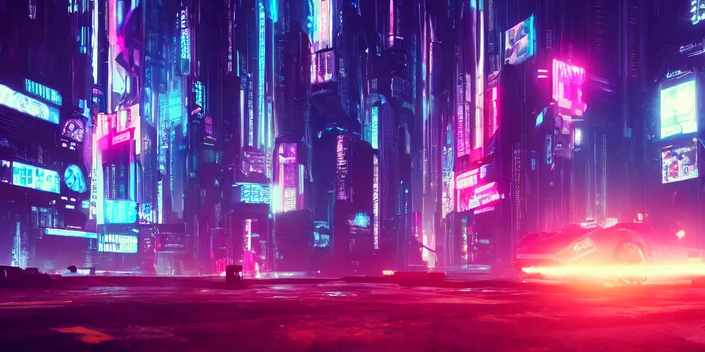 Prompt: cyberpunk blade runner city neon night video game artstation 8k