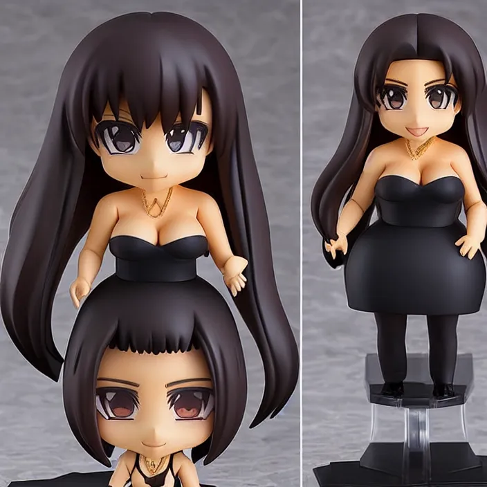 Image similar to kim kardashian, an anime nendoroid of kim kardashian, figurine, detailed product photo