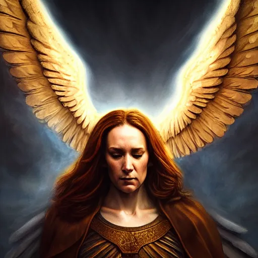 Prompt: majestic gracious regal archangel michael portrait, atmospheric lighting, painted, menacing, intricate, volumetric lighting, beautiful, rich deep colours masterpiece, golden hour, sharp focus, ultra detailed, by leesha hannigan, ross tran, thierry doizon, kai carpenter, ignacio fernandez rios