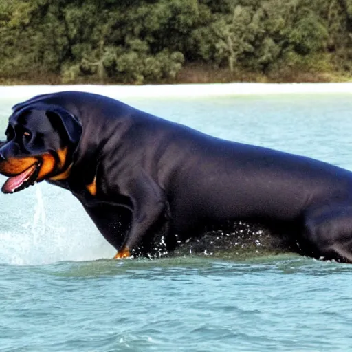 Image similar to Rottweiler whale hybrid