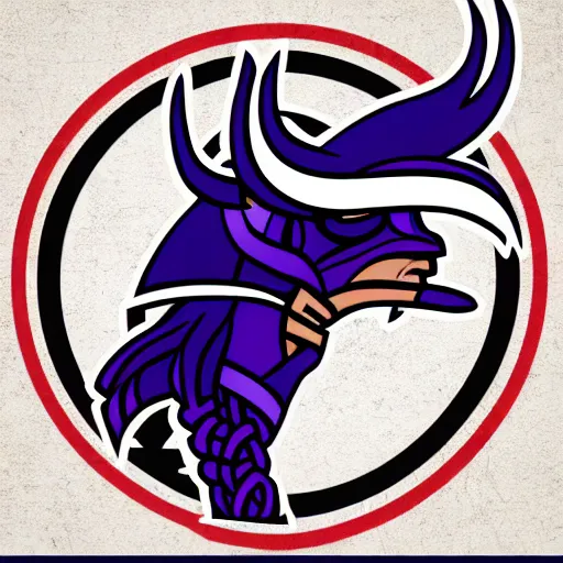 Image similar to sports logo detailed vector vikings