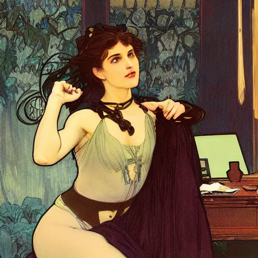 Image similar to a picture of batman sitting in a therapists office, 4 k, ultra detailed, luminist style, by alphonse mucha and william - adolphe bouguereau and john william waterhouse