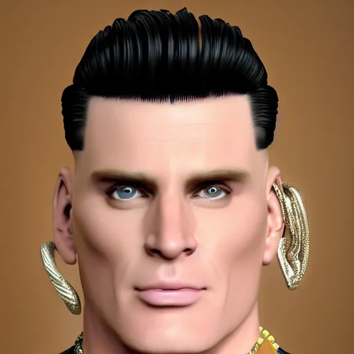 Image similar to vanilla ice, vanilla ice with a swirly vanilla ice cream hairdo his hair is made out of vanilla ice cream, his hair is made of vanilla ice cream, realistic, hyperrealistic, ultra realistic, real, real world, highly detailed, very detailed, extremely detailed, intricate details, 8 k resolution, hd quality