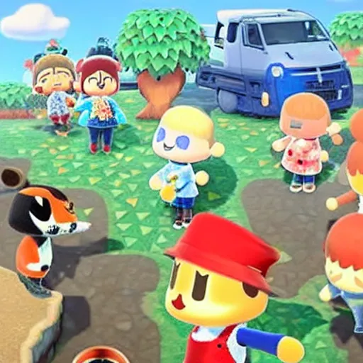 Image similar to animal crossing urban warfare