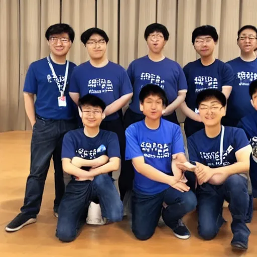 Image similar to technicbots asian ftc team with navy blue shirts