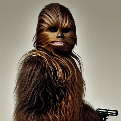 Image similar to chewbacca without any hair