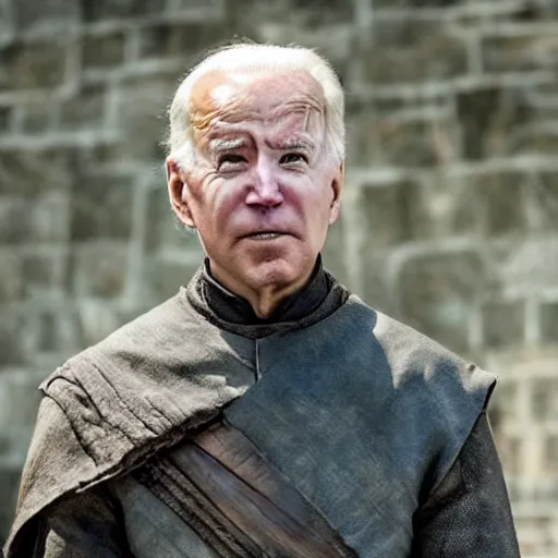 Image similar to Joe Biden as the High Sparrow in Game of Thrones