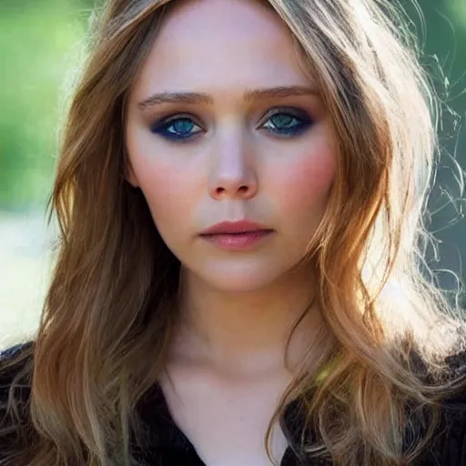 Image similar to elizabeth olsen mixed with jennifer lawrence