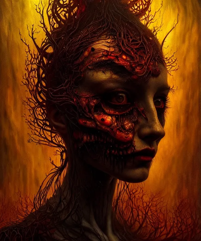 Image similar to epic professional digital art of hungry eyes, horrific yet beautiful vibe, evocative, atmospheric lighting, painted, intricate, highly detailed, by leesha hannigan, wayne haag, reyna rochin, ignacio fernandez rios, mark ryden, iris van herpen, artstation, cgsociety, stunning, gorgeous, sharp focus, cinematic, masterpiece